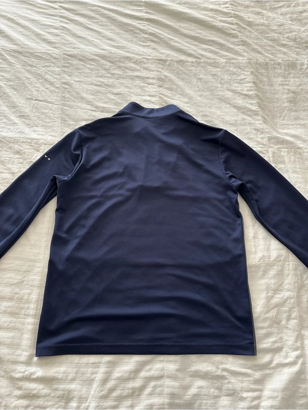 Men's Levelwear Two-Tone Navy and Gray Zip-Up Sweater